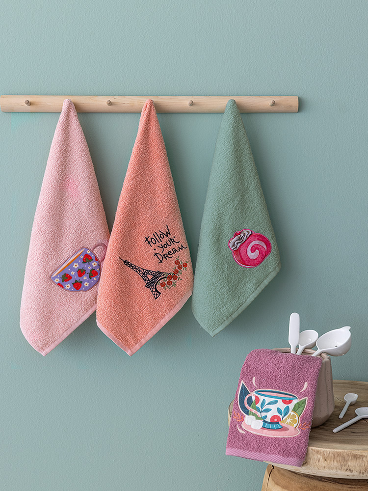 Kitchen Towel set 4pcs / KT230 / 40 x 70 cm