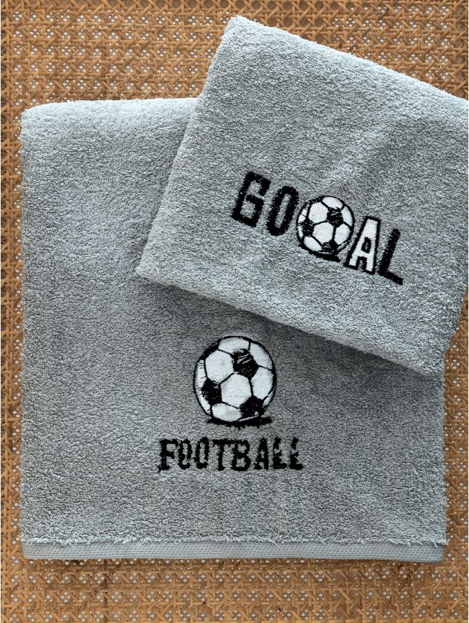Kids Towel set 2pcs / GOAL / 40x70 + 70x120cm