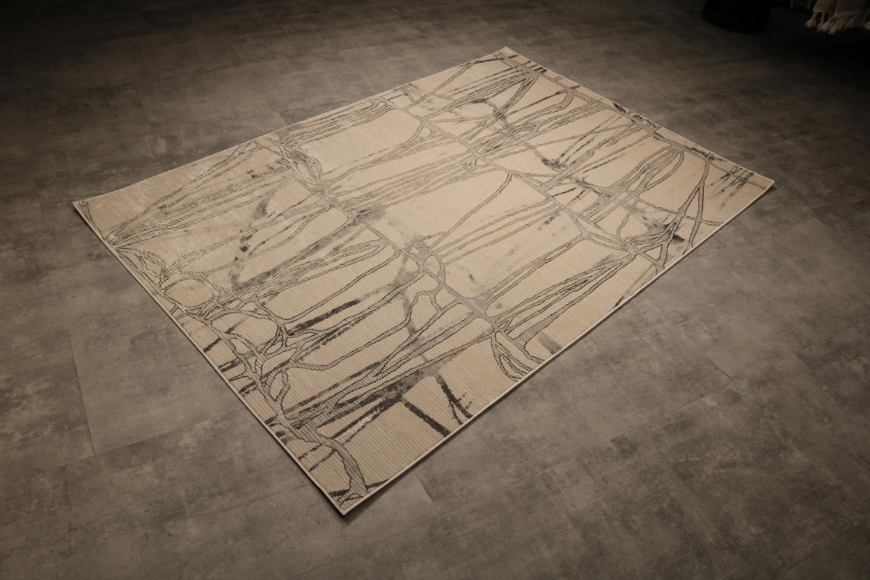 Rug ALURE / LD21B HB Cream (Green) / 80x150cm