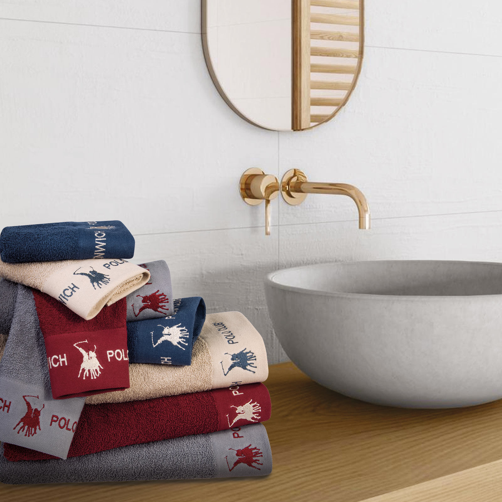 Bath Towels Set POLO 3pcs / 2666