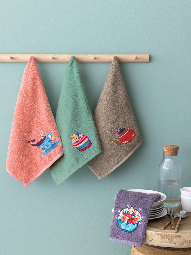 Kitchen Towel set 4pcs / KT240 / 40 x 70 cm