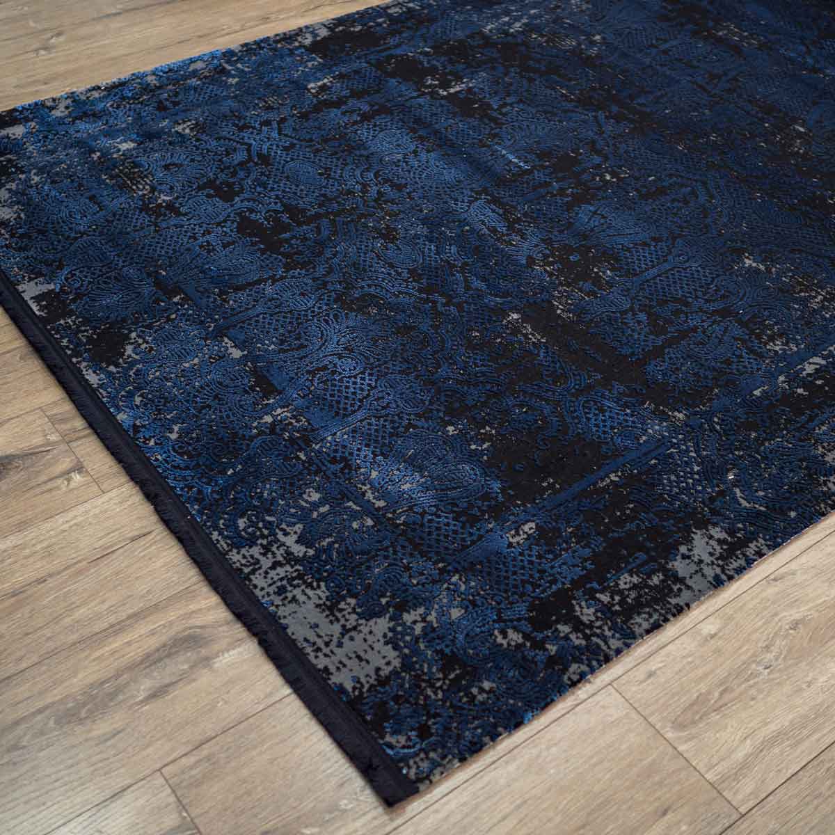 Rug carpet Mysterious R4275-77 Blue-Black