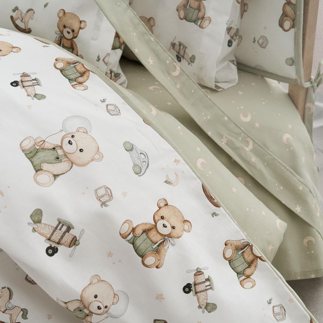 Kids Bedheet set 3pcs / TEDDY / 100% cotton